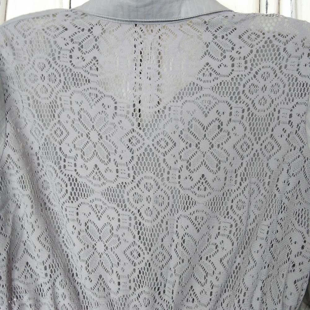 Lace back shirt
